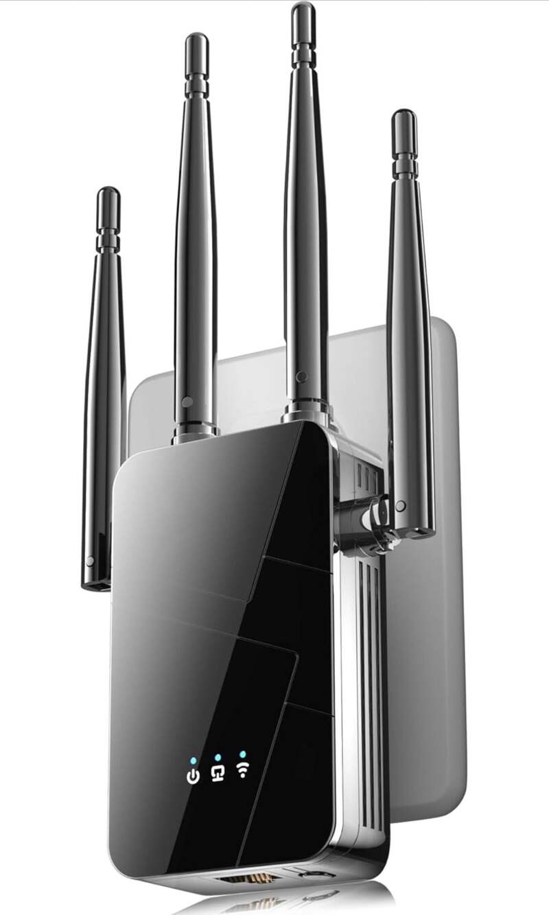 Baetaey 300Mbps Wireless WiFi Range Extender Signal Booster with 4 Antennas and